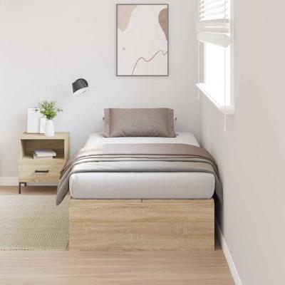 Bedframe Sonoma eiken 190 x 90 x 31.5 cm Bewerkt hout