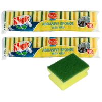 Benson Schuursponsjes - 20x stuks - met nagelbescherming - sterke reiniging Benson Schuursponsjes - 20x stuks - met nagelbescherming - sterke reiniging