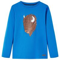 VidaXL Kindershirt met lange mouwen 116 kobaltblauw