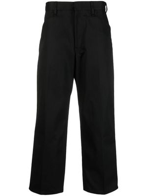 Neighborhood pantalon ample à patch logo - Noir