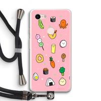 Happy bento friends: Pixel 3 XL Transparant Hoesje met koord
