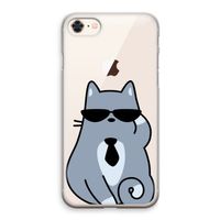 Cool cat: iPhone 8 Transparant Hoesje