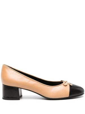 Tory Burch escarpins en cuir à bout contrastant 45 mm - Tons neutres