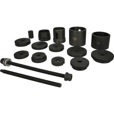 KS Tools 150.9825 Aslagergereedschapsset voor BMW achteras, 19-delig