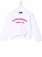 DSQUARED2 KIDS sweat à logo imprimé - Blanc