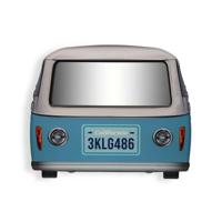 Wandspiegel Versa Blauw Bus 9 x 51 x 61 cm