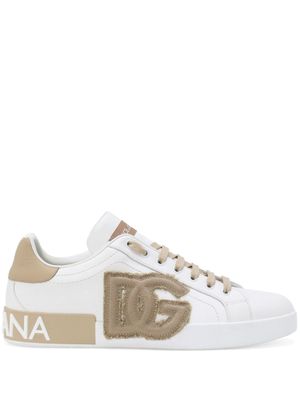 Dolce & Gabbana baskets Portofino en cuir - Blanc