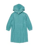 HEMA Kinder Poncho Badstof Maat 134 - 164 (groen)