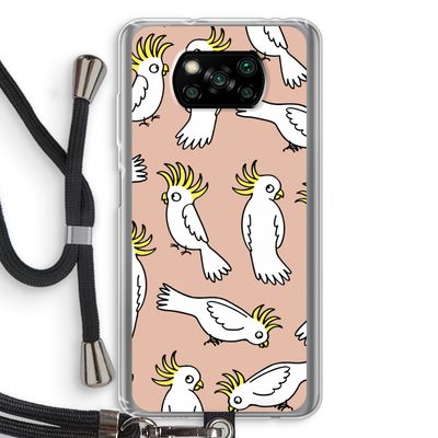 Papegaai: Xiaomi Poco X3 NFC Transparant Hoesje met koord