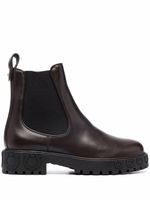 Ferragamo bottines à semelle Gancini - Marron Ferragamo bottines à semelle Gancini - Marron