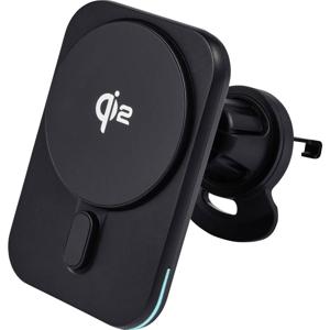 Renkforce RF-Qi2WCar-01 GSM-lader USB-C Geschikt voor Qi-apparatuur, Incl. LED-verlichting Wireless Charger, Qualcomm Quick Charge 2.0 Zwart
