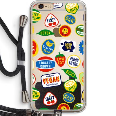 Fruitsticker: iPhone 6 PLUS / 6S PLUS Transparant Hoesje met koord