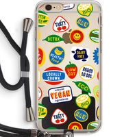 Fruitsticker: iPhone 6 PLUS / 6S PLUS Transparant Hoesje met koord