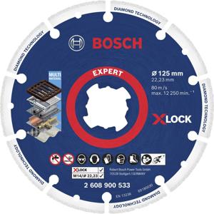Bosch Accessories 2608900533 X-LOCK Diamanten doorslijpschijf Diameter 125 cm Boordiameter 22.23 mm Metaal 1 stuk(s)