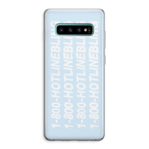 Hotline bling blue: Samsung Galaxy S10 Plus Transparant Hoesje