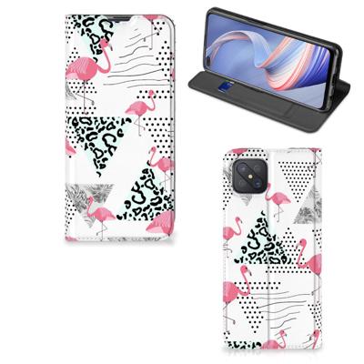 OPPO Reno4 Z 5G | Hoesje maken | Flamingo Triangle