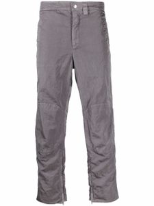 Jil Sander pantalon slim à design drapé - Gris