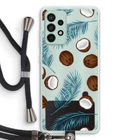Kokosnoot roze: Samsung Galaxy A52s 5G Transparant Hoesje met koord
