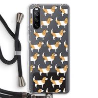 Doggy: Sony Sony Xperia 10 III Transparant Hoesje met koord