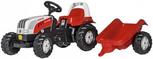 Rolly Toys traptractor RollyKid Steyr 6165 CVT junior rood/wit