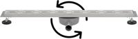 Saqu Twist Drain complete douchegoot inclusief rooster 90cm rvs