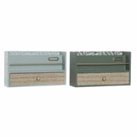 Multi-Functionele Organiser DKD Home Decor LD-181379 Groen Polypropyleen Hout MDF 30 x 9 x 17 cm (2 Stuks)