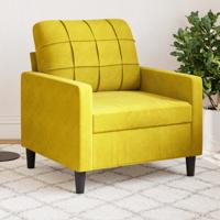 Fauteuil 60 cm fluweel geel - thumbnail