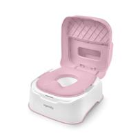 INGENUITY Opstapje en potje met verwijderbare kom, antislip, ergonomische zitting, roze