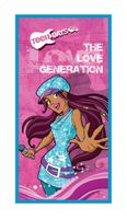 Teen Days strandlaken roze/blauw 70 x 140 cm - thumbnail