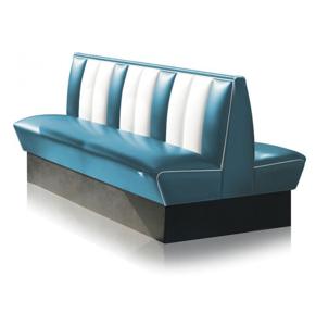 Classic Dubbele Retro Diner Bank Bel Air HW150 Blauw