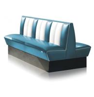 Classic Dubbele Retro Diner Bank Bel Air HW150 Blauw