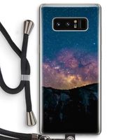 Travel to space: Samsung Galaxy Note 8 Transparant Hoesje met koord