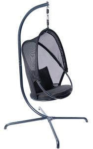 Hangstoelset Mesh Grey - Zwart - 160 kg - Tropilex