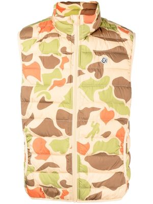 Billionaire Boys Club gilet matelassé à motif camouflage - Jaune