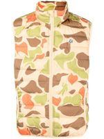 Billionaire Boys Club gilet matelassé à motif camouflage - Jaune