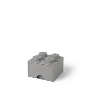 LEGO - Opberglade Brick 4, Grijs - LEGO