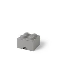LEGO - Opberglade Brick 4, Grijs - LEGO