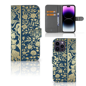 iPhone 15 Pro Max Hoesje Beige Flowers