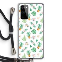 Ananas bladeren: OnePlus 9 Pro Transparant Hoesje met koord