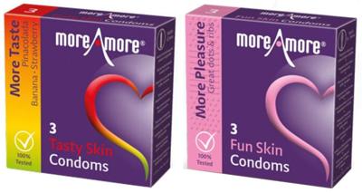MoreAmore Condooms 2 X 3 Surprise Pack