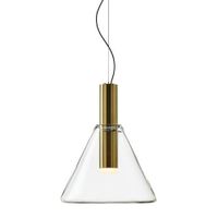 Bomma Phenomena Hanglamp - Cone - Helder - geborsteld goud