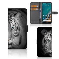 Nokia G50 | Telefoonhoesje | Met pasjeshouder | Tijger