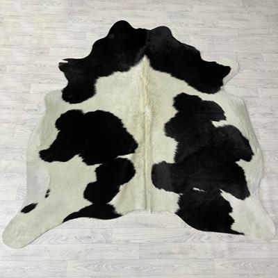 Koeienhuid zwart creme 195x190cm