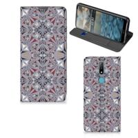Nokia 2.4 | Standcase | Flower Tiles