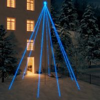 Kerstboomverlichting 1300 LED's binnen/buiten 8 m blauw - thumbnail