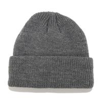 Effen kleuren korte winter brei Skullcap voor mannen/vrouwen maat: M (56-58cm) (donkergrijs)