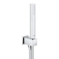 GROHE Euphoria Cube Stick Handdoucheset - 1 straalsoort - staaf - met houder - met wandaansluitbocht - gladde slang - 125cm - chroom 26405000 GROHE Euphoria Cube Stick Handdoucheset - 1 straalsoort - staaf - met houder - met wandaansluitbocht - gladde slang - 125cm - chroom 26405000