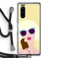 Ice cream: Sony Xperia 5 Transparant Hoesje met koord