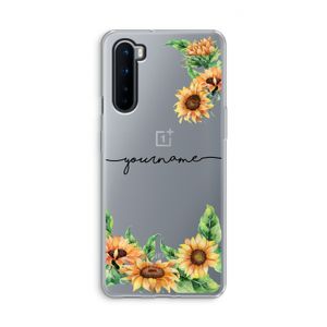 Zonnebloemen: OnePlus Nord Transparant Hoesje