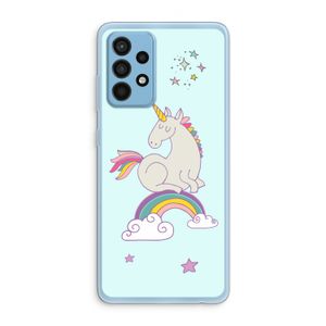 Regenboog eenhoorn: Samsung Galaxy A52 Transparant Hoesje